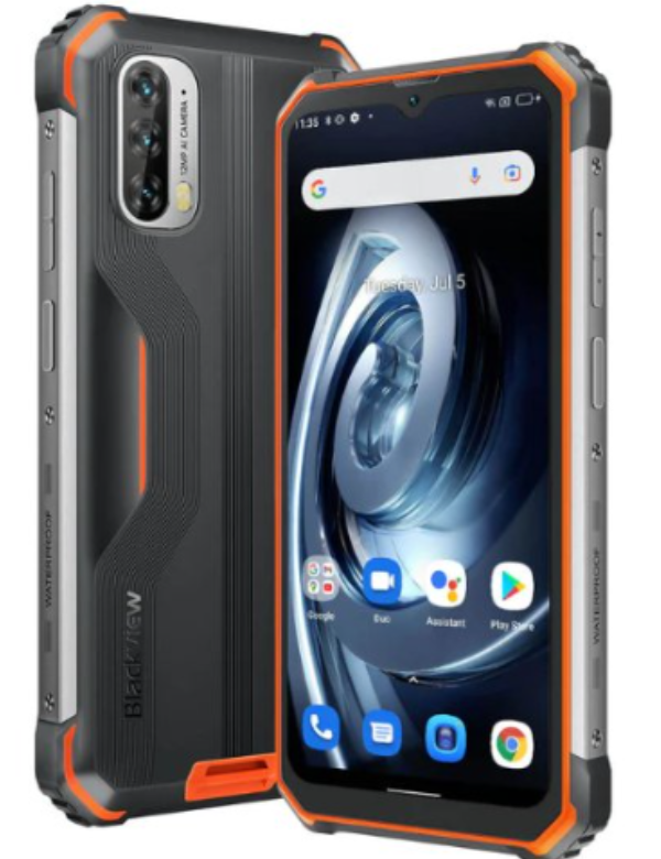 Blackview BV7100 Front & Back Side Black Colour