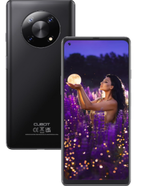 Cubot Max 3Front & back Black Colour