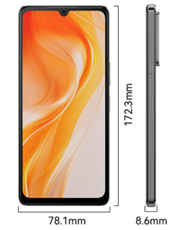 Cubot P90 Front & Side