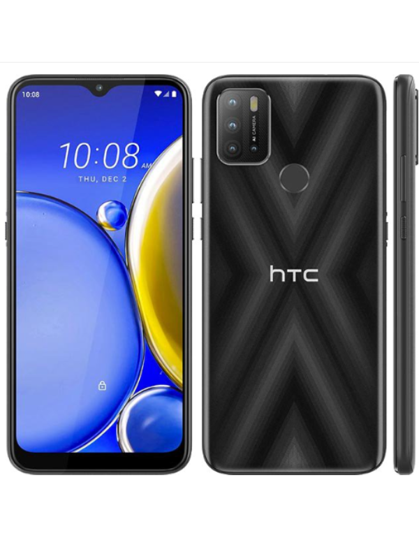 HTC Wildfire E2 Play Front & back Side Black Colour