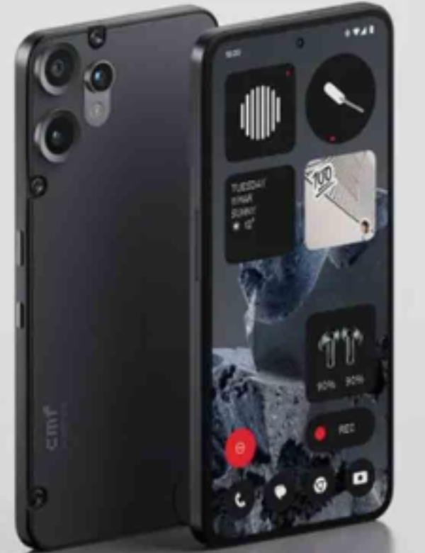 Nothing CMF Phone 2 Pro Side Front & Back Black Colour