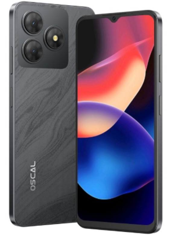 Oscal Flat 2C Side Front & Back Black Colour