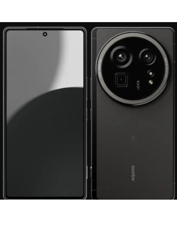 Sharp Aquos R9 pro front & Back Black colour