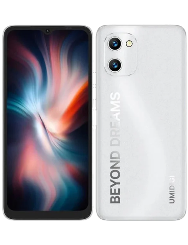 Umidigi C1 Front & Back White Colour