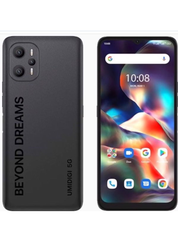 Umidigi F3 5G Front & Back Black Colour