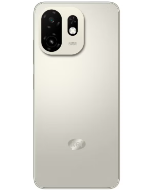 itel A100C Back White Colour