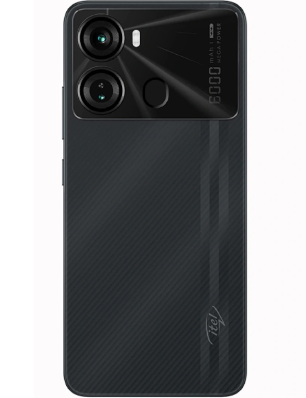 itel P40 Back Black Colour