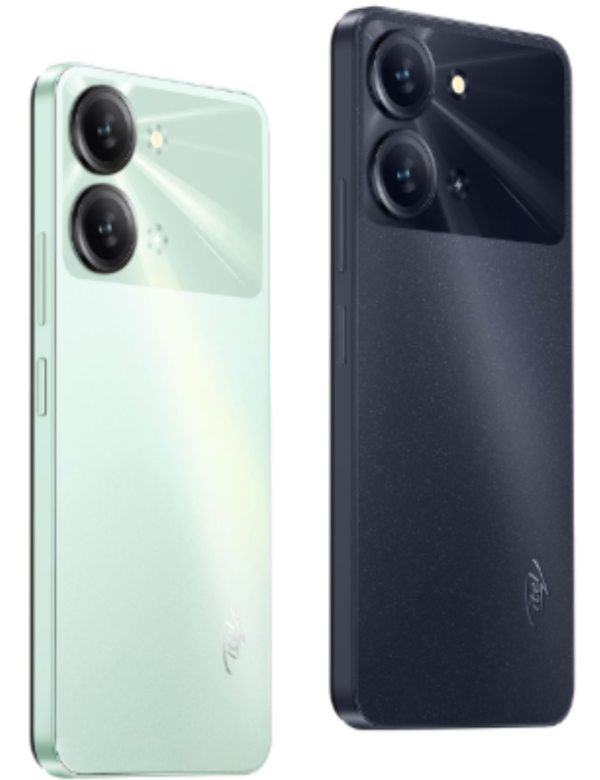 itel P40 plusBack Side Black & White Colour