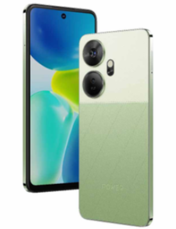 itel P55plus Front & Back Green Colour